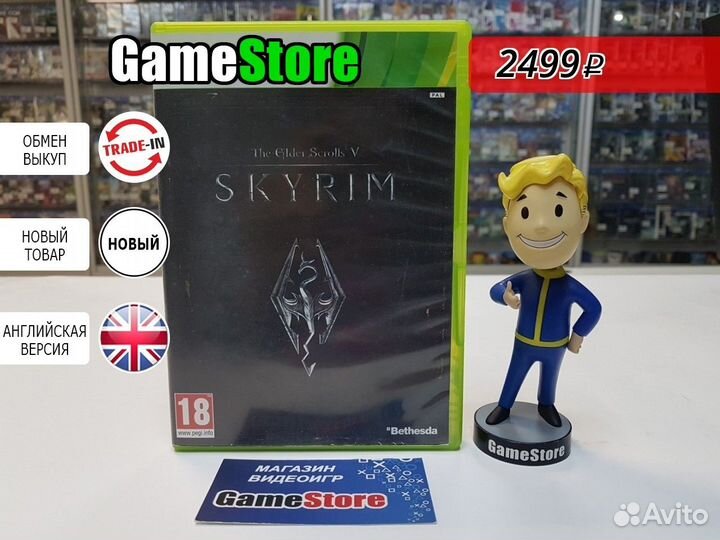 The Elder Scrolls 5: Skyrim (Xbox 360, англи Новый