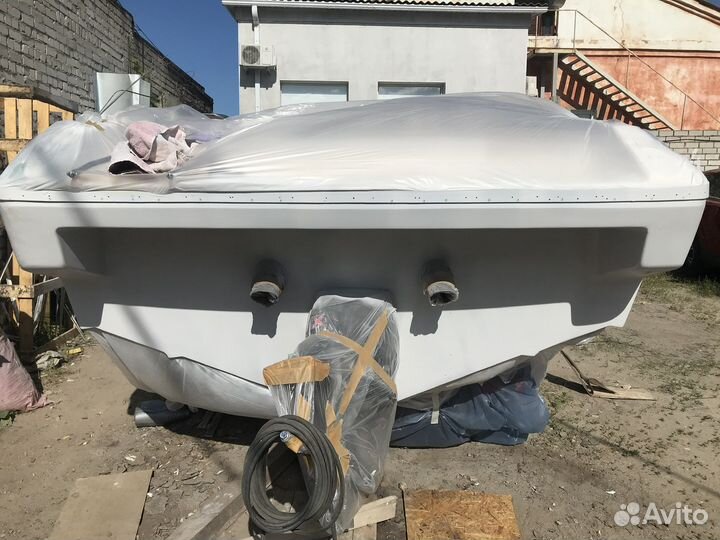 Прямоточный глушители на катер