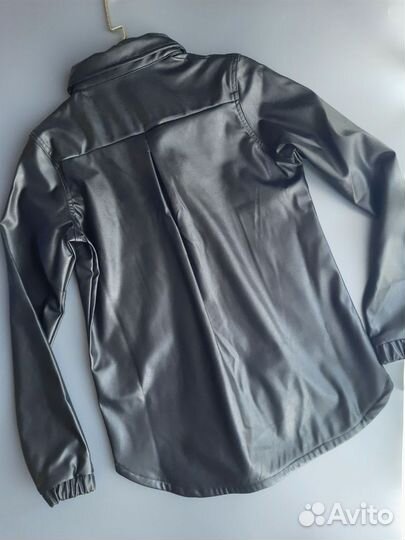 Кожаная рубашка для девочки 158 164