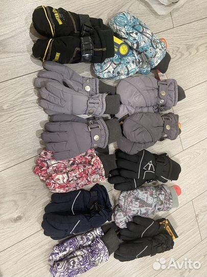 Варежки краги 4-5 лет на мальчика и девочку