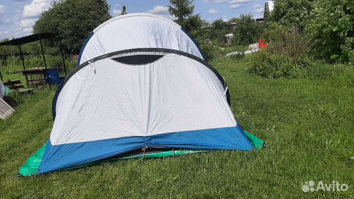 Палатка quechua arpenaz 4.1 fresh and black