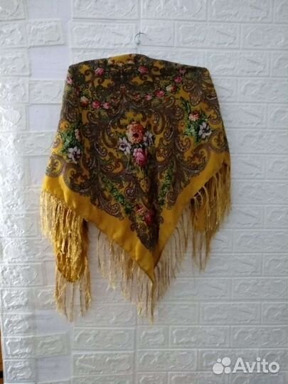 Павлопасадский Новый Платок С Бахромой