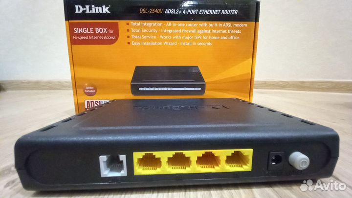 Pоутер D-Link dsl-2540u