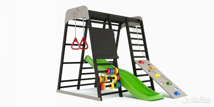 Детский комплекс с горкой для дома Савушка