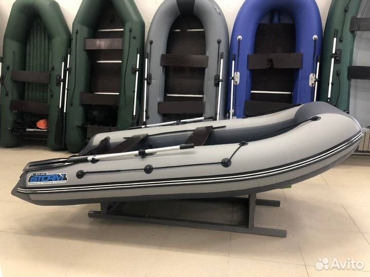 Лодка пвх Stormline Classic Air 335 серая