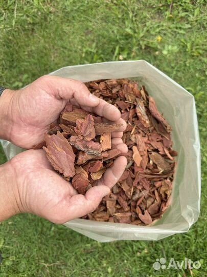 Кора ангарской лиственницы 1-3 см, 60 литров