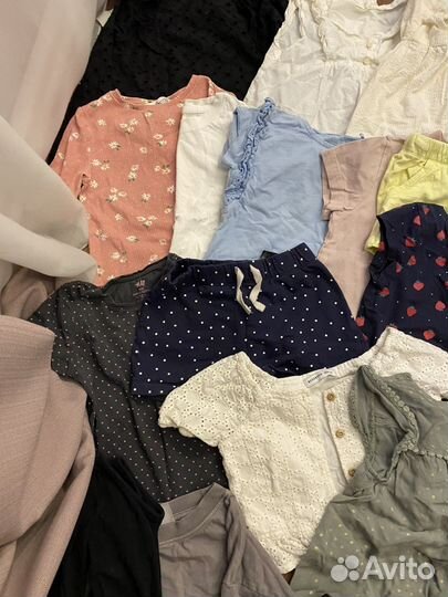 Вещи пакетом на девочку 110 116