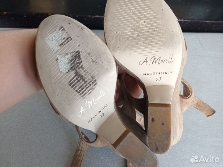 Босоножки женские 37 размер натуральная замша
