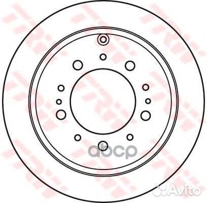 Диск тормозной зад toyota land cruiser 200