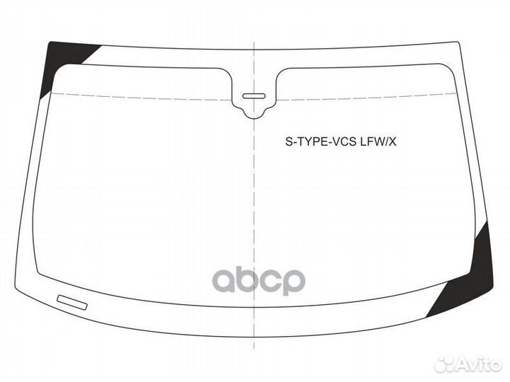 Стекло лобовое (Датчик дождя) Jaguar S-type 99