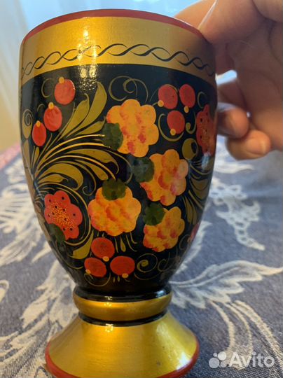 Хохлома, салфетница, времен ссср, винтаж