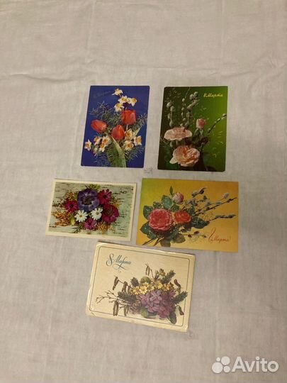 Открытки СССР чистые, календари