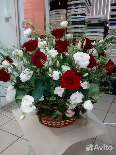 Цветы розы букет