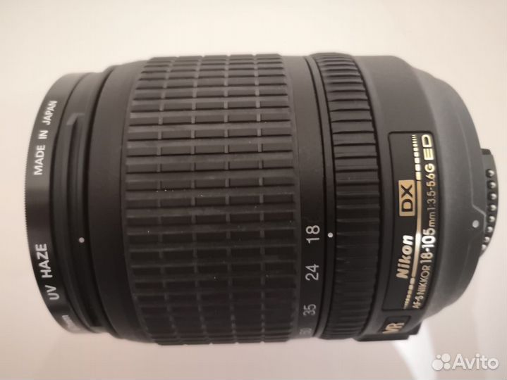 Объектив nikon 18 105 VR, производство Япония