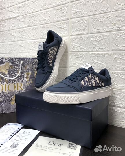 Кеды Кроссовки мужские Dior натуральная кожа