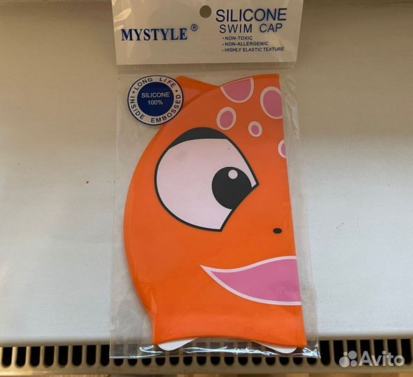 Шапочка для плавания детская (силикон)