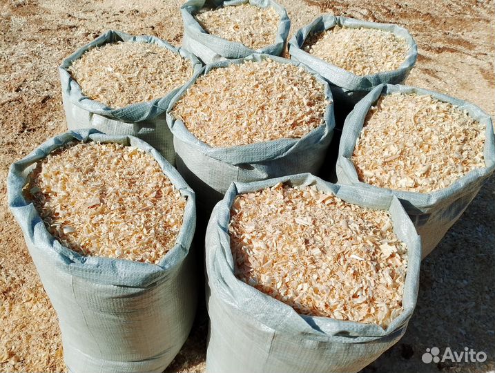 Опилки в мешках с доставкой для животных