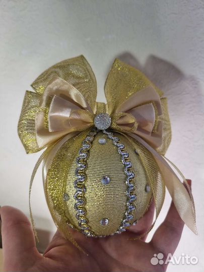 Шары на ёлку ручной работы