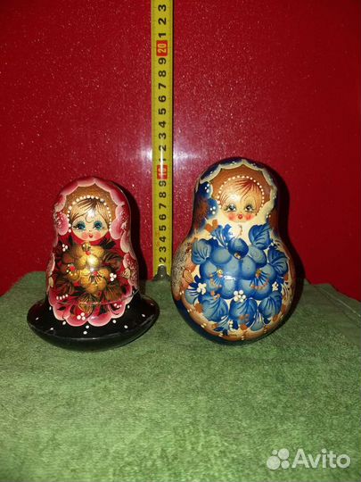 Матрешка-неваляшка,музыкальная. дерево