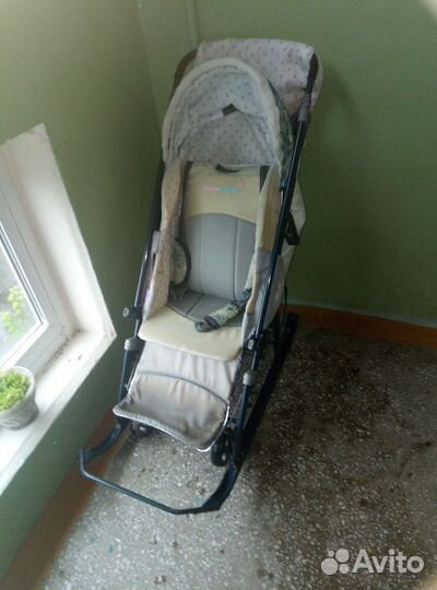 Детские санки коляска