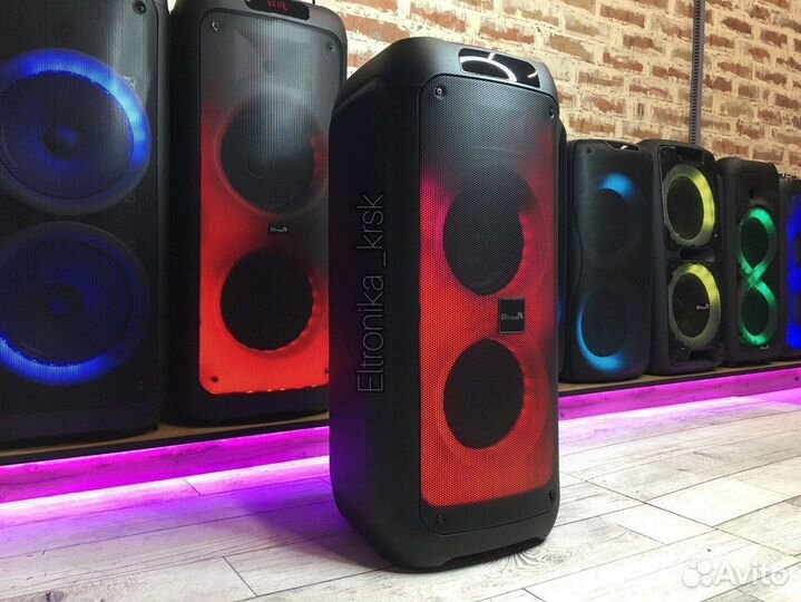 Напольная блютуз колонка с микрофоном