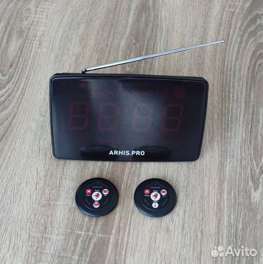 Комплект: Табло на русском и кнопка вызов официант