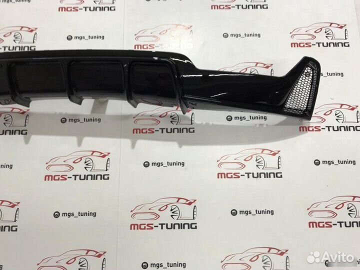 Диффузор BMW 4 F32 Глянцевый 2x0 + 