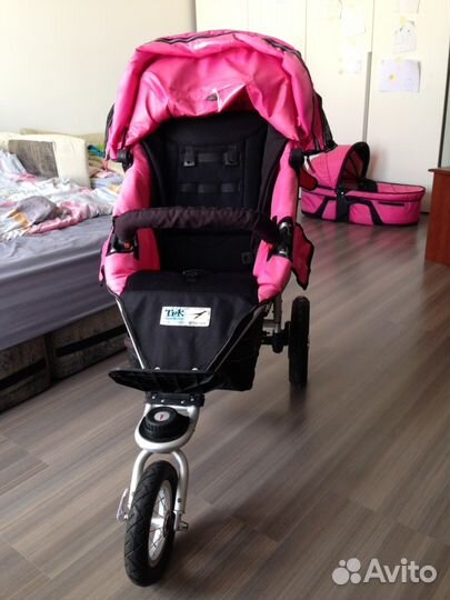 Коляска 2 в 1 для девочки