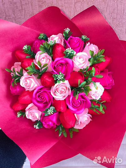 Букет цветов из мыла