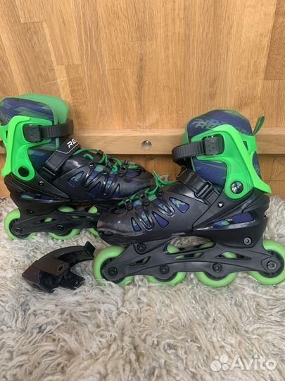 Коньки роликовые раздвижные 32-35