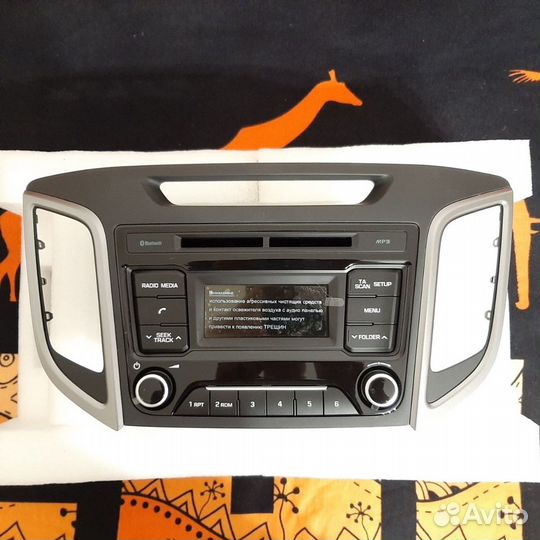 Новая штатная автомагнитола на Hyundai Creta I