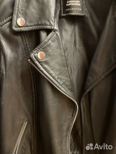 Куртка кожаная женская 46 48 снежная королева