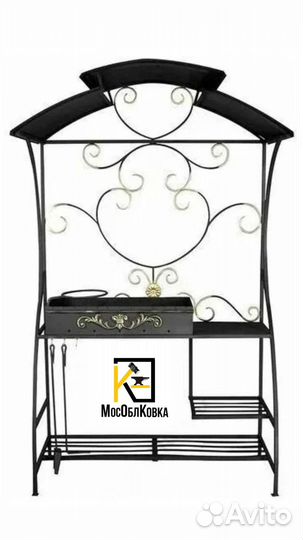 Кованый мангал из металла