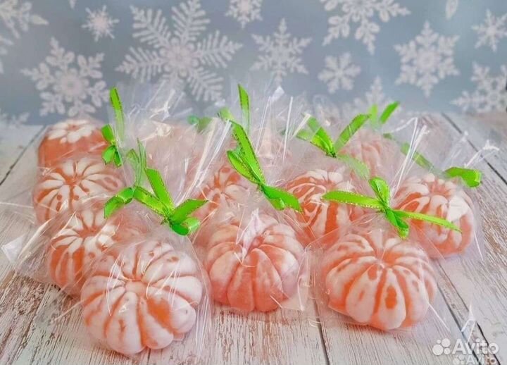 Мыло ручной работы мандарины