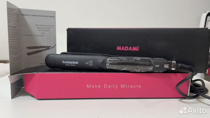 Паровой выпрямитель для волос madami Z87