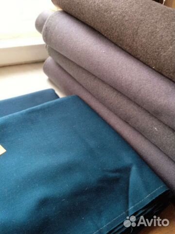 Отрезы шинельной и шерстяной ткани