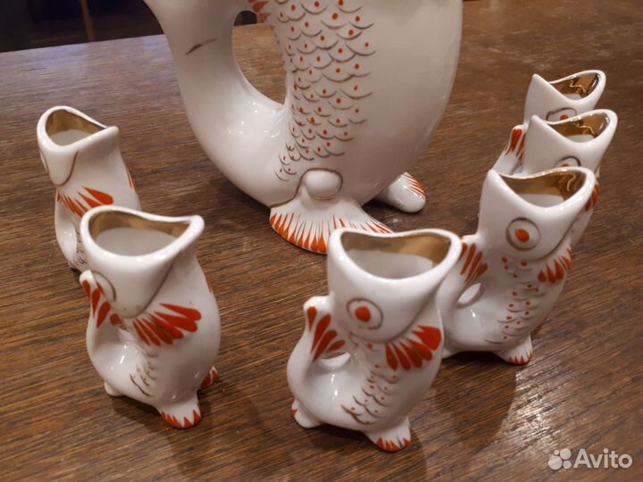 Графин Штоф Рыбки СССР Винтаж