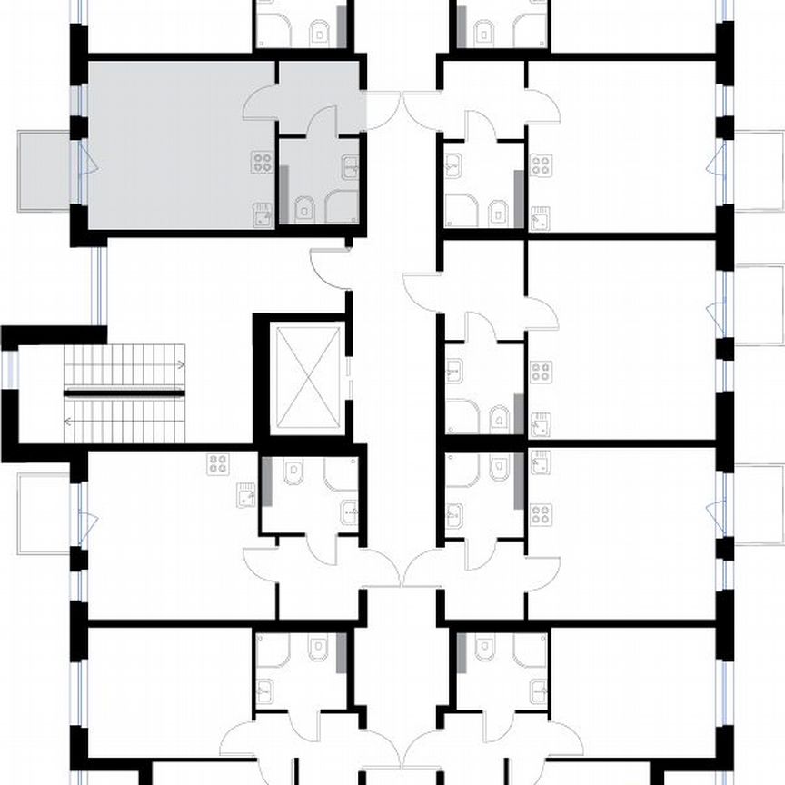 Квартира-студия, 24,7 м², 2/3 эт.