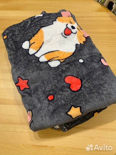 Плед детский плюшевый