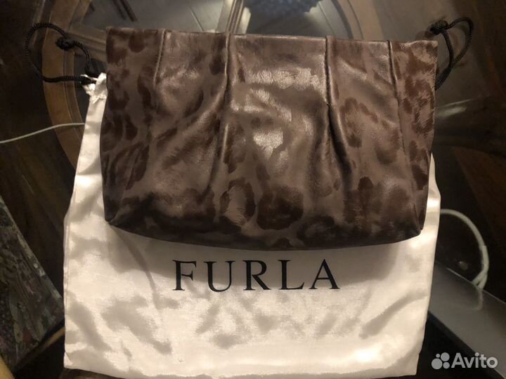 Косметичка Клатч Furla кожа