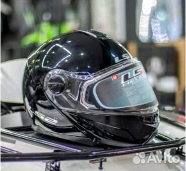 Шлем LS2 FF325 XL strobe (snow) для снегохода