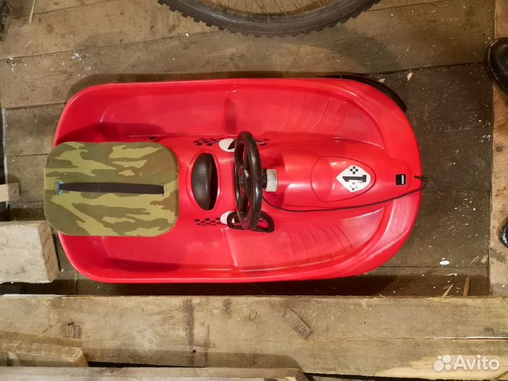 Детский снегокат пластиковый