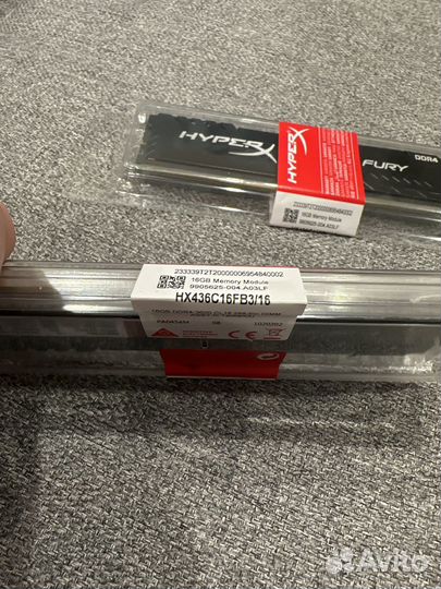 Оперативная память HyperX fury Black 2x16 Gb