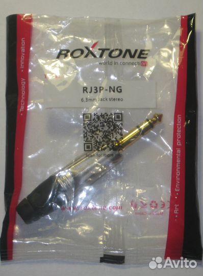 Разъем Jack (Stereo) Roxtone RJ3P-NG