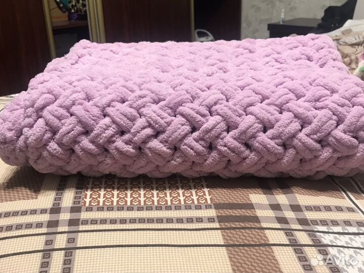 Плед детский вязаный ручная работа