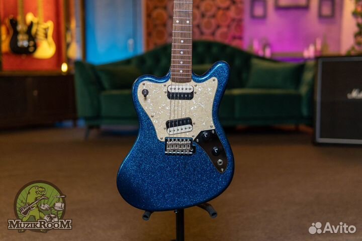Squier Paranormal Super-Sonic Blue Sparkle