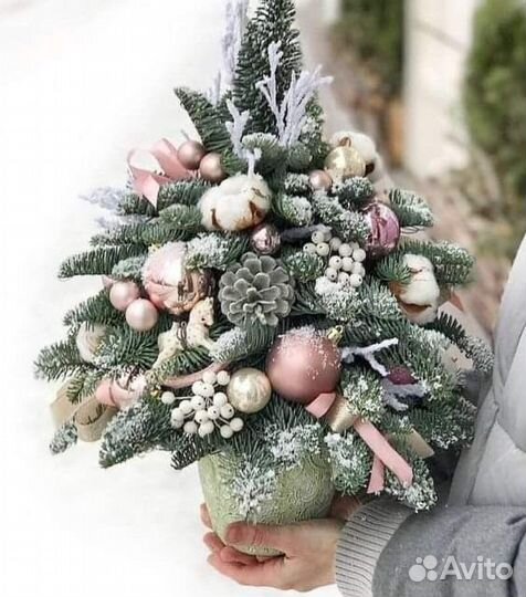 Ёлочка настольная из нобилиса