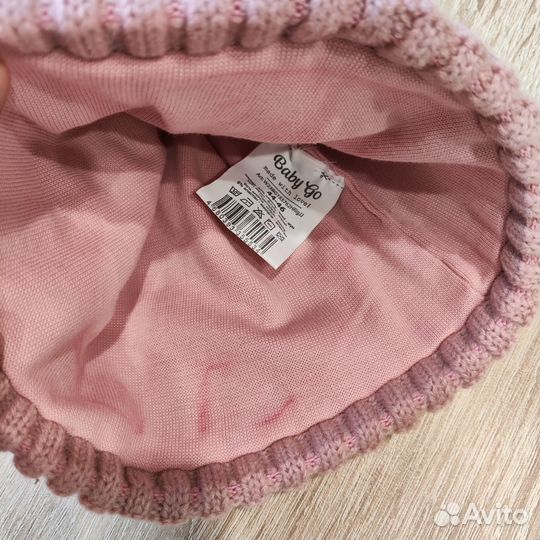 Шапка демисезон для девочки 44-46