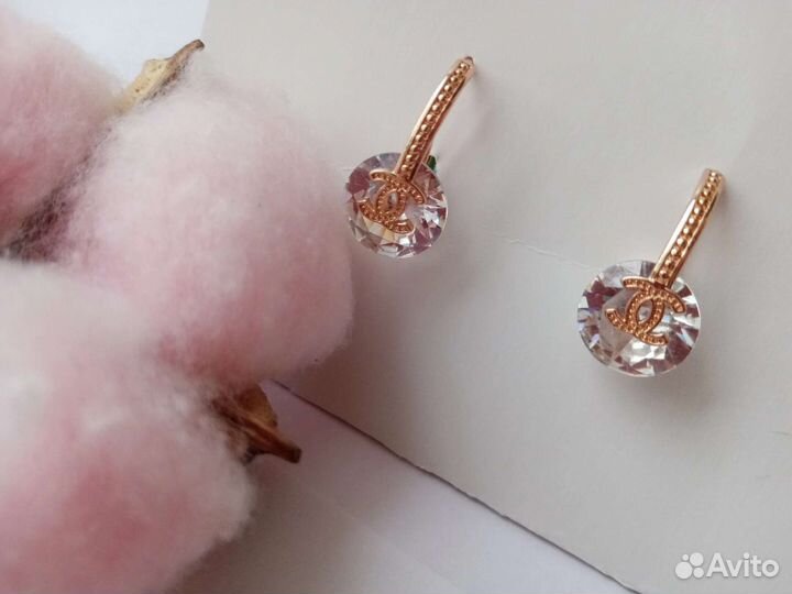 Серьги под золото 585 пробы