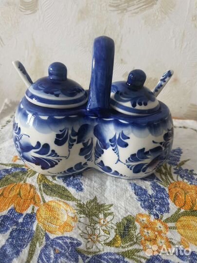 Набор для специй гжель